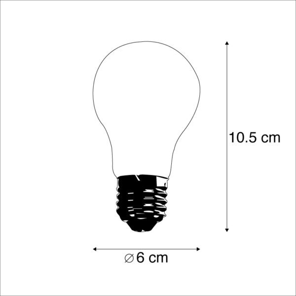 Sada 3 vlákien A60 LED žiarovky 4W 2700K 320lm - Image 2