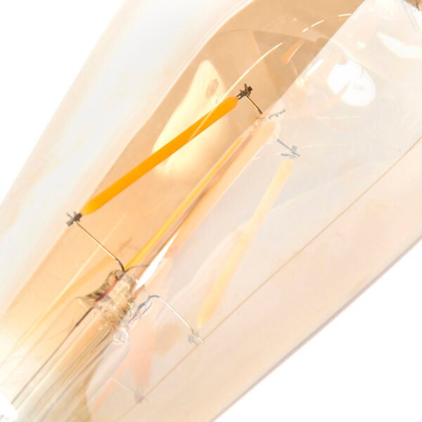 Sada 3 E27 stmievateľných LED svietidiel ST64 goldline 5W 380 lm 2200K - Image 2