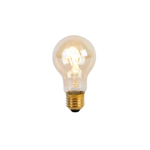 Sada 5 LED žiaroviek E27 so špirálovým vláknom A60 Goldline 2W 150lm 2200K - Image 2