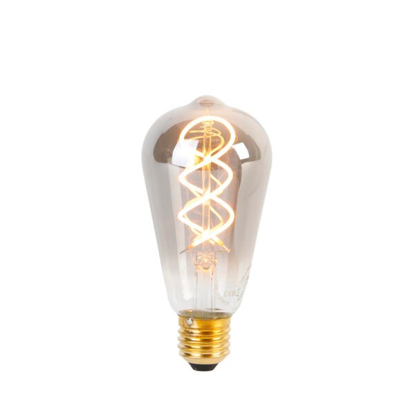 Sada 5 stmievateľných LED žiaroviek E27 so skrúteným vláknom ST64 dymové 120 lm 1800 K - Image 2