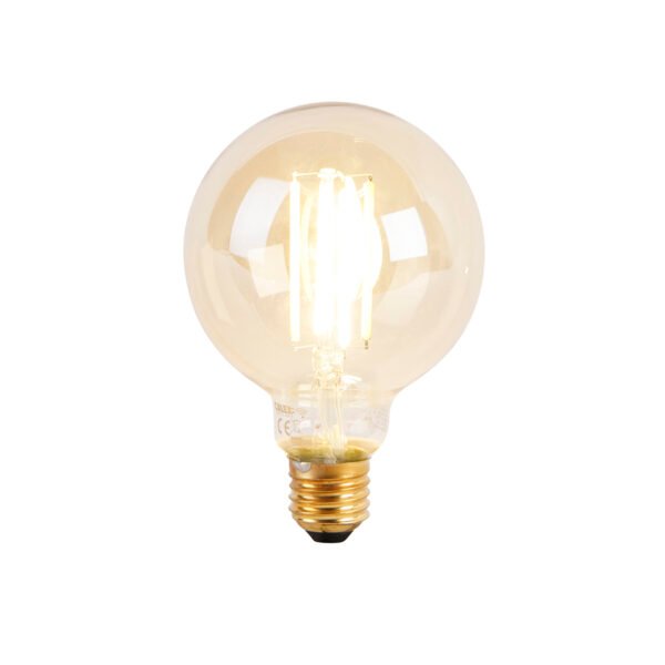Sada 3 inteligentných E27 stmívacích až teplých LED lámp G95 goldline 7W 806 lm 1800K - 3000K - Image 2