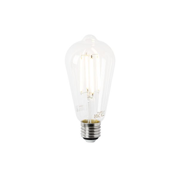Sada 5 LED žiaroviek E27 ST64 číre 2,2 W 470 lm 2700 K - Image 2