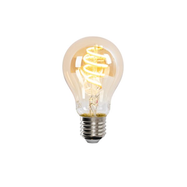 Sada 5 inteligentných LED žiaroviek E27 A60 zlatá 4W 270lm 1800-3000K - Image 2