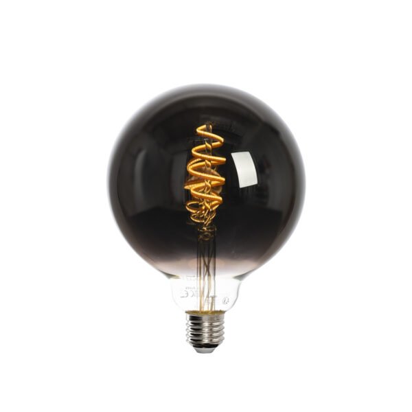 Sada 5 inteligentných LED žiaroviek E27 G125 čierne 4W 60lm 1800-3000K - Image 2