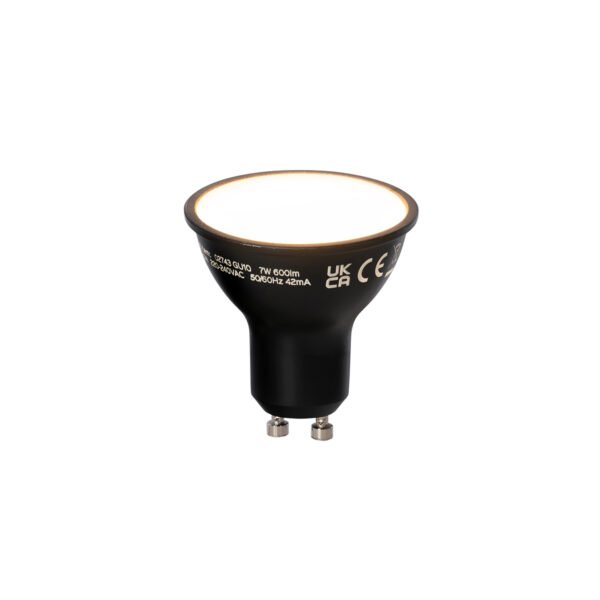 Sada 5 ks Smart GU10 stmievateľné LED svietidlo čierne 7W 600 lm 3000K - Image 2