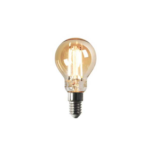 Sada 5 ks Smart E14 stmievateľná v Kelvinovej LED lampe P45 goldline 4,9W 470 lm 1800-4000K - Image 2