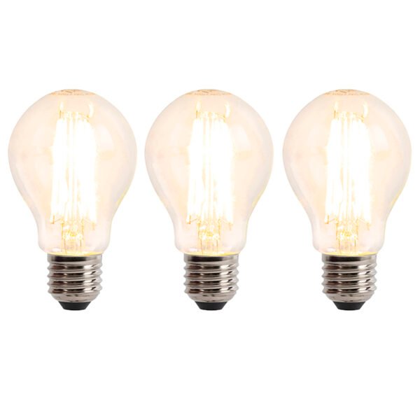 Sada 3ks E27 stmievateľných LED svietidiel 6W 500 lm 2700K