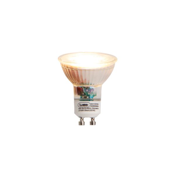 Sada 6ks GU10 stmievateľných LED svietidiel 6W 450 lm 2700K - Image 2