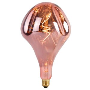 E27 stmievateľná LED lampa A165 ružová 6W 80 lm 1800K