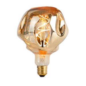 E27 stmievateľná LED lampa G125 zrkadlová zlatá 4W 75 lm 1800K