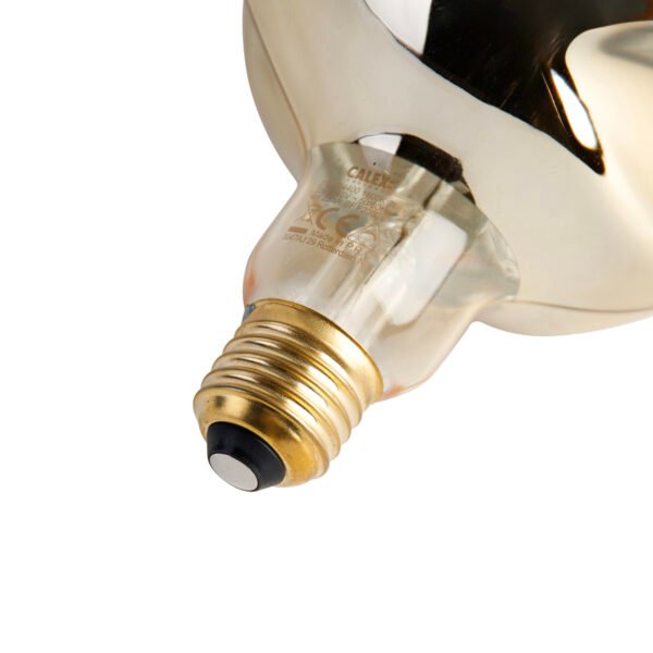 E27 stmievateľná LED lampa G125 zrkadlová zlatá 4W 75 lm 1800K - Image 2