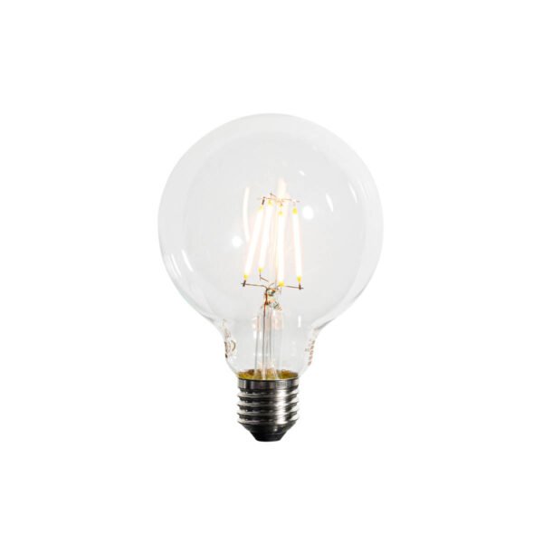Sada 5 ks Stmievateľná LED žiarovka E27 G95 5W 450lm 2200K - Image 2