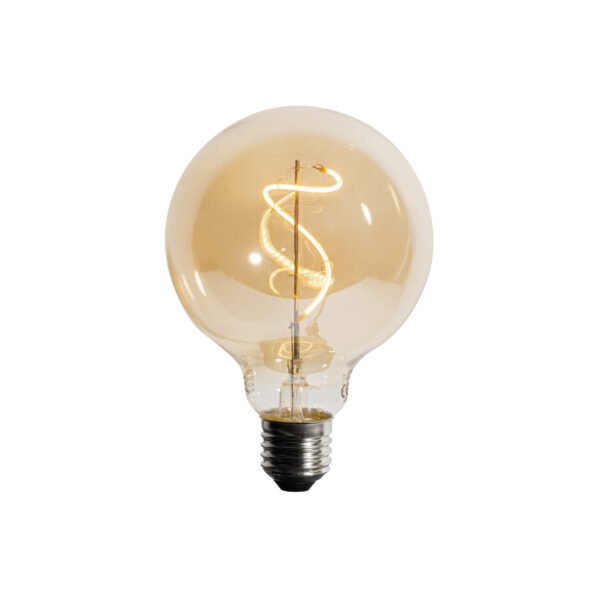 Sada 5 ks E27 Stmievateľná LED žiarovka so špirálovým vláknom G95 4W 270lm 2200K - Image 2