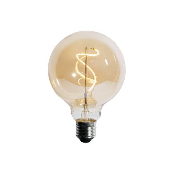 Sada 5 ks E27 Stmievateľná LED žiarovka so špirálovým vláknom G95 4W 270lm 2700K - Image 2