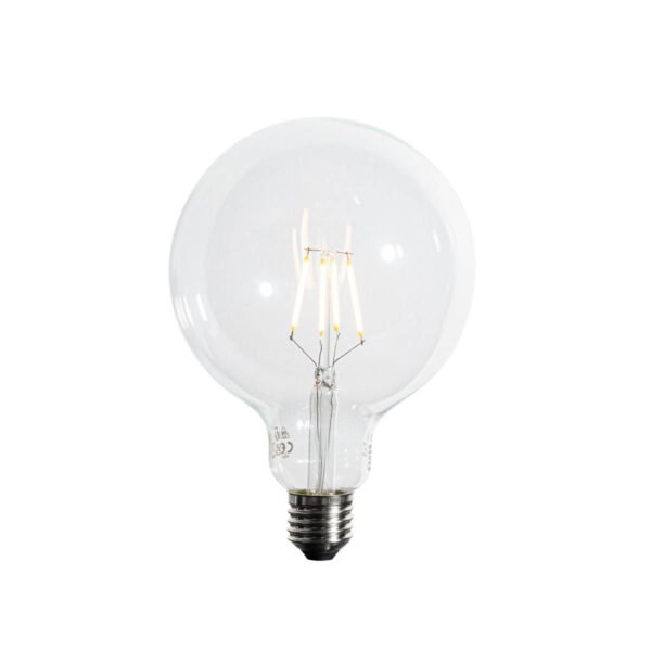 Sada 5 E27 3-stupňových stmievateľných LED žiaroviek so špirálovým vláknom G125 4W 450 lm 2700K - Image 2
