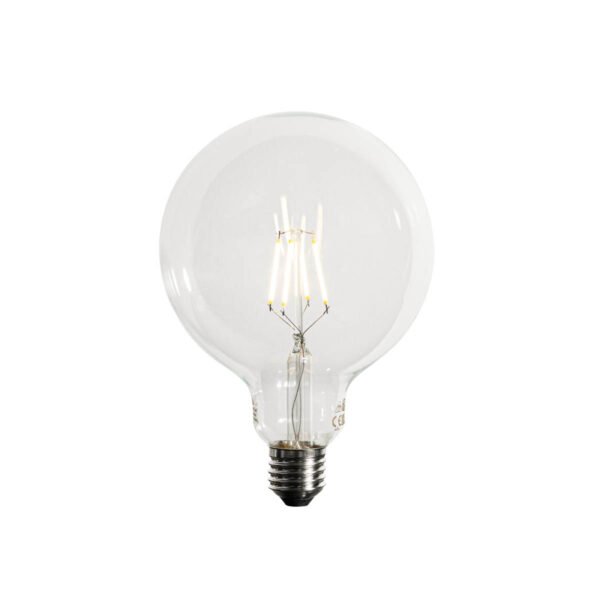 Sada 5 stmievateľných LED žiaroviek E27 G125 5W 450 lm 3000K - Image 2