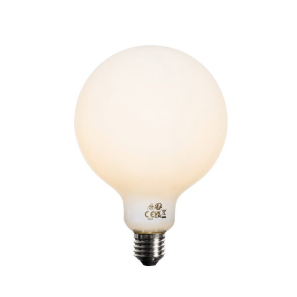 Sada 5 ks E27 3-stupňová stmievateľná LED žiarovka opálová G125 4W 450lm 2700K