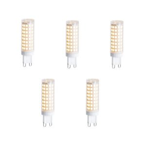 Sada 5 stmievateľných LED žiaroviek G9 5,5 W 500 lm 2700 K