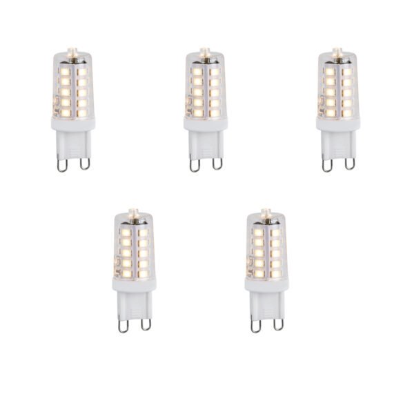 Sada 5 stmievateľných LED žiaroviek G9 1,2 W 100 lm 2700 K