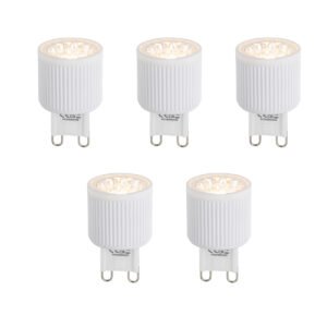 Sada 5 stmievateľných LED žiaroviek G9 24 mm 3 W 300 lm 2700 K