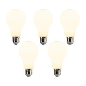 Sada 5 LED žiaroviek E27 A67 Opal 8W 900lm 2700K