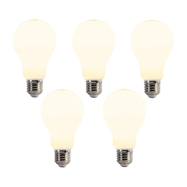 Sada 5 LED žiaroviek E27 A67 Opal 8W 900lm 2700K