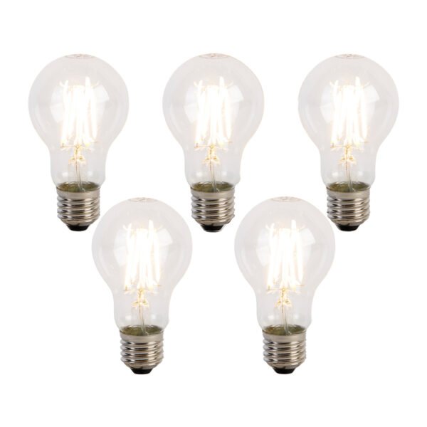 Sada 5 stmievateľných LED žiaroviek E27 s 3 stupňami A60 5W 700 lm 2700K