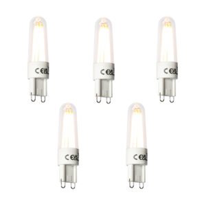 Sada 5 ks G9 LED žiarovka 2,5W 240lm 2300K