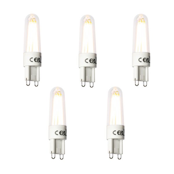 Sada 5 ks G9 LED žiarovka 2,5W 240lm 2300K