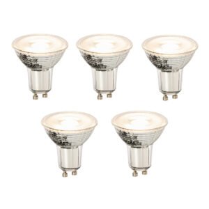 Sada 5 stmievateľných LED žiaroviek GU10 8W 660lm 3000K