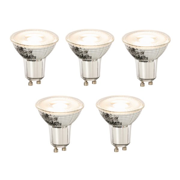 Sada 5 stmievateľných LED žiaroviek GU10 8W 660lm 3000K