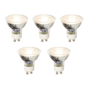 Sada 5 stmievateľných LED žiaroviek GU10 5W 370lm 3000K