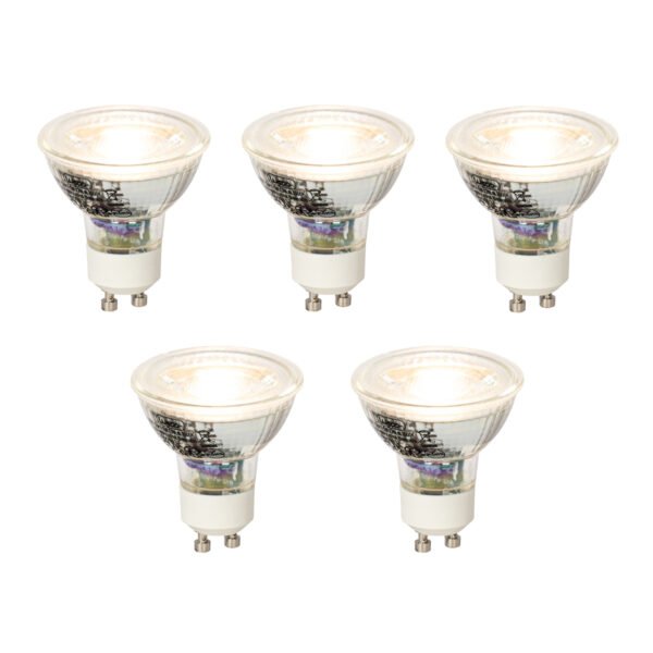 Sada 5 stmievateľných LED žiaroviek GU10 5W 370lm 3000K