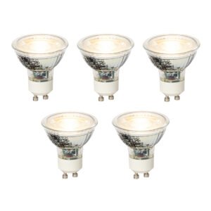 Sada 5 stmievateľných LED žiaroviek GU10 4W 300lm 2700K