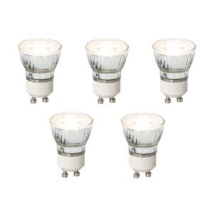 Sada 5 stmievateľných LED žiaroviek GU10 35 mm 4 W 200 lm 3000 K