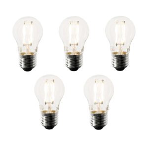 Sada 5 ks Smart E27 stmievateľná v Kelvinovej LED lampe P45 4,5W 470 lm 1800-4000K