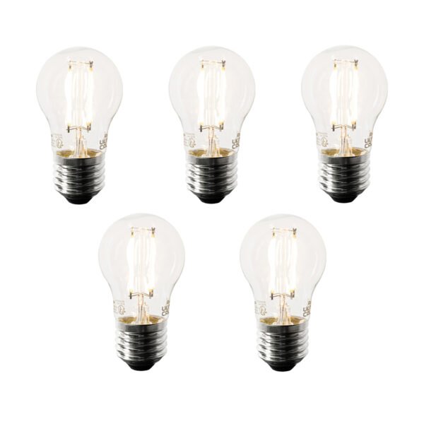 Sada 5 ks Smart E27 stmievateľná v Kelvinovej LED lampe P45 4,5W 470 lm 1800-4000K
