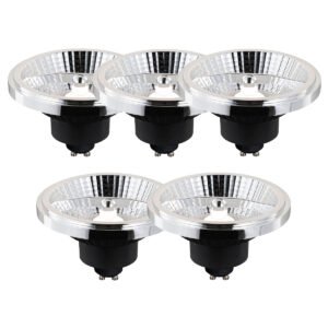 Sada 5 inteligentných stmievateľných LED žiaroviek GU10 AR111 10W 800 lm 2200 - 6500K