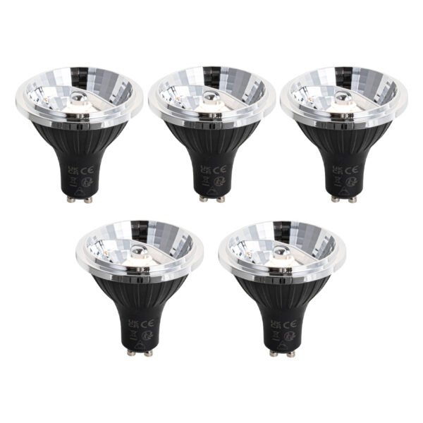 Sada 5 GU10 3-krokových stmievateľných LED žiaroviek 70 mm 6,5 W 600 lm 2700 K
