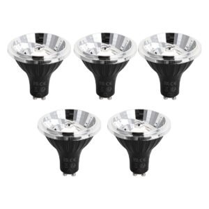 Sada 5 stmievateľných LED žiaroviek GU10 s 3 krokmi 70 mm 6,5 W 600 LM 4000 K