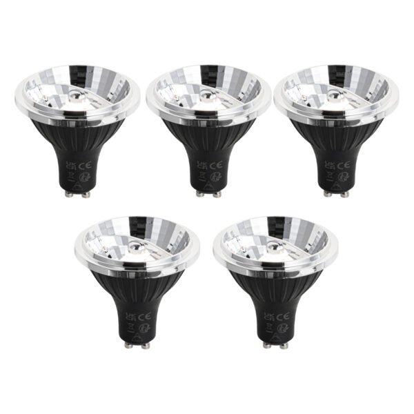 Sada 5 stmievateľných LED žiaroviek GU10 s 3 krokmi 70 mm 6,5 W 600 LM 4000 K