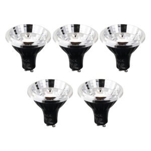 Sada 5 GU10 3-krokových stmievateľných Kelvin LED žiaroviek 70 mm 6 W 500 lm 2200 - 3600 K
