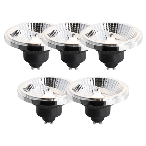 Sada 5 stmievateľných LED žiaroviek GU10 111 mm 10,5 W 770 lm 3000 K