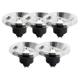 Sada 5 stmievateľných LED žiaroviek GU10 111 mm 10,5 W 770 LM 4000 K