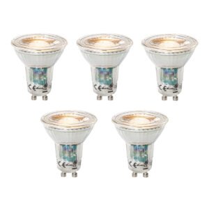 Sada 5 ks GU10 dimbare LED lamp 3W 200 lm 2200 - 6500K