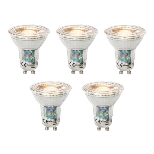 Sada 5 ks GU10 dimbare LED lamp 3W 200 lm 2200 - 6500K
