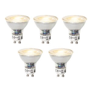 Sada 5 stmievateľných LED žiaroviek GU10 7W 600 lm 2700K