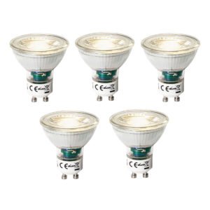 Sada 5 stmievateľných LED žiaroviek GU10 s 3-stupňovým stmievaním 7W 600 lm 3000K