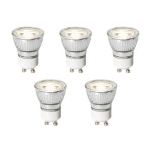 Sada 5 ks GU10 dimbare LED lamp 3,5 cm 4W 275 lm 4000K