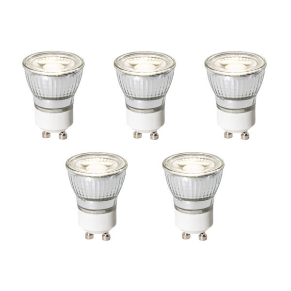 Sada 5 ks GU10 dimbare LED lamp 3,5 cm 4W 275 lm 4000K